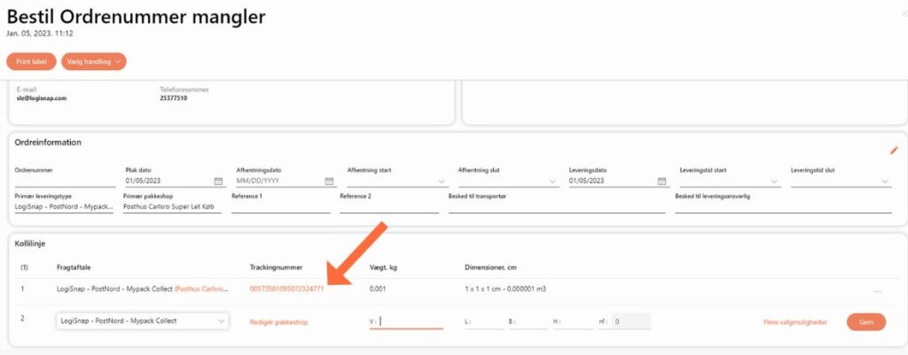 Guide, LogiSnap, track&trace