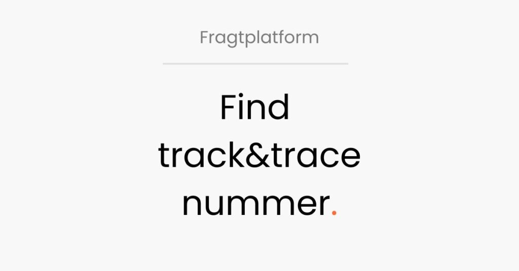 LogiSnap, fragtplatform, find track and trace