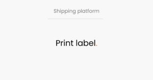 Logisnap, shipping platform, print label